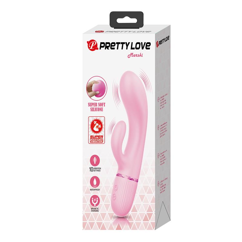 Marski Vibrador con Rabbit Punto G Rosa - Imagen 3