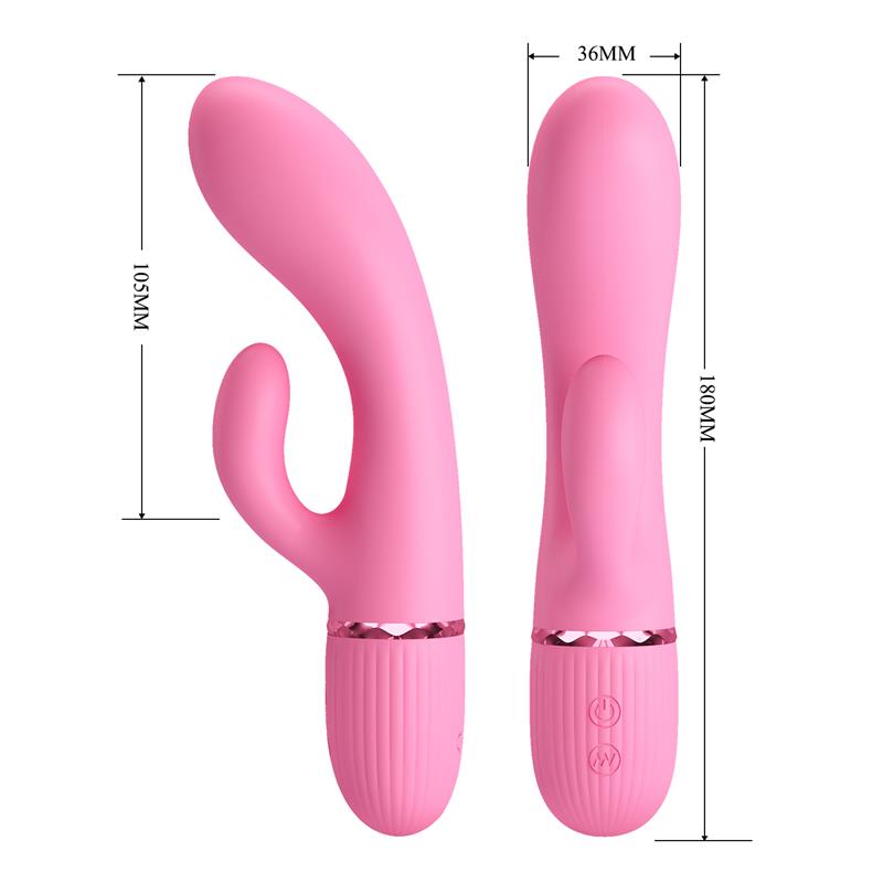 Marski Vibrador con Rabbit Punto G Rosa - Imagen 4