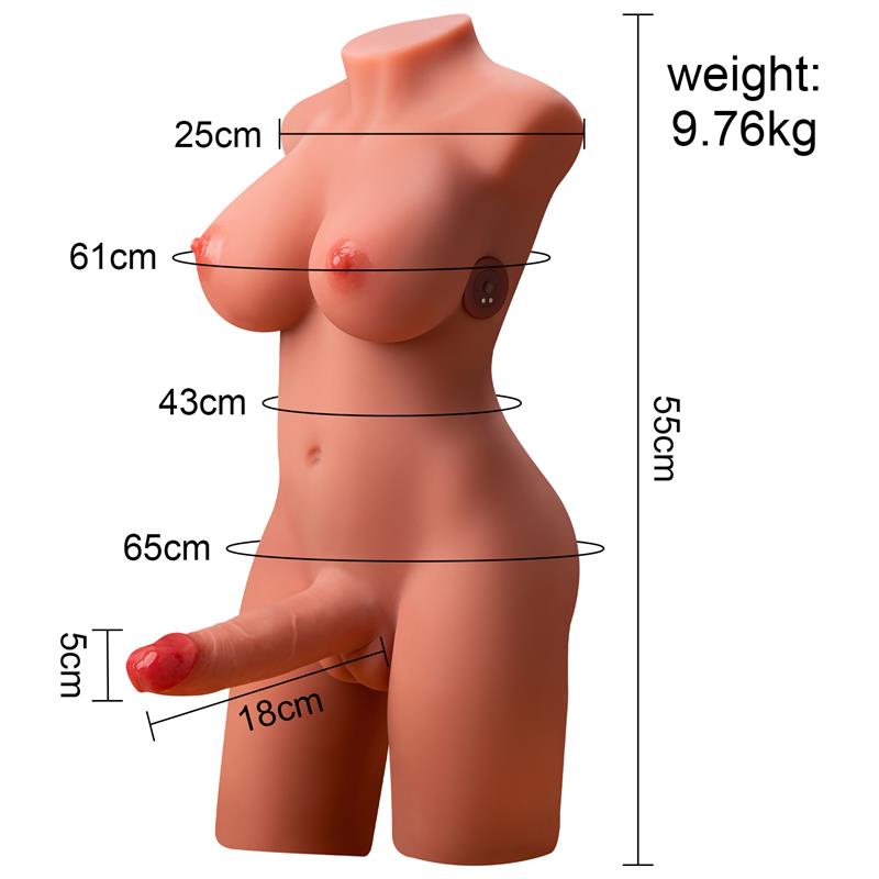 Miah Lady Boy Torso con Vibración y Thrusting 9.8 kg - Imagen 9