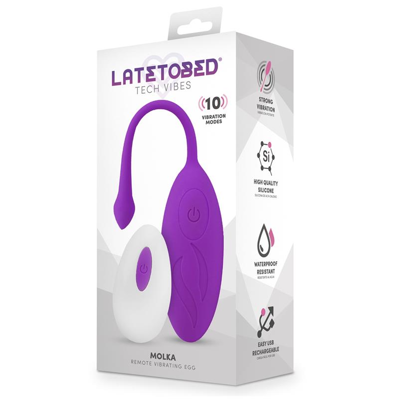 Molka Huevo Vibrador con Control Remoto - Imagen 3