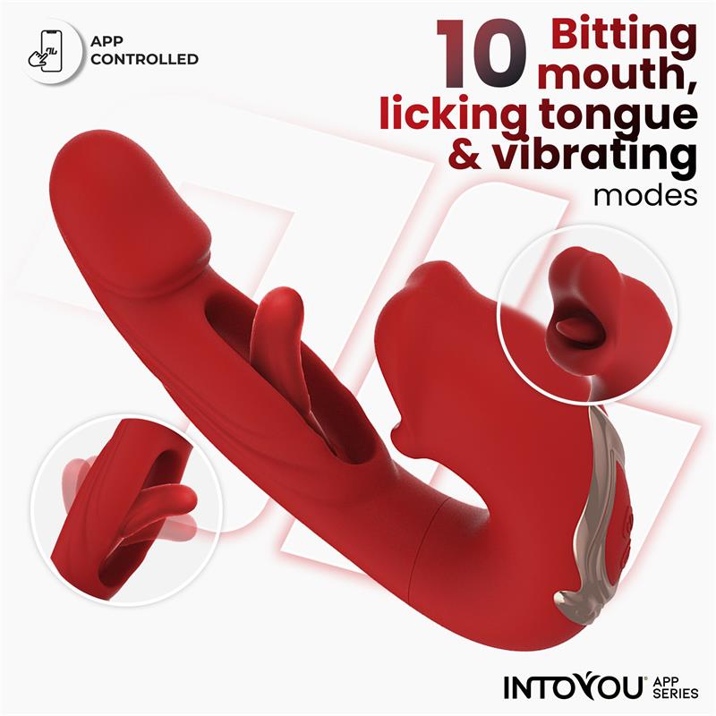 Mouty Vibrador Función Mordisqueo y Flipping con App - Imagen 5