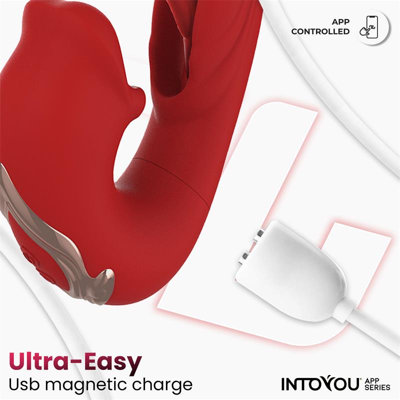 Mouty Vibrador Función Mordisqueo y Flipping con App - Imagen 8
