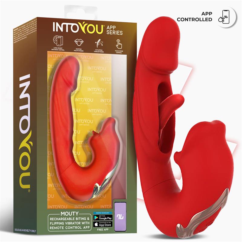 Mouty Vibrador Función Mordisqueo y Flipping con App - Imagen 9