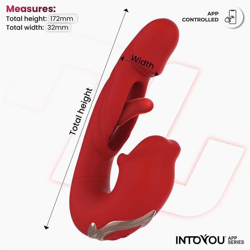 Mouty Vibrador Función Mordisqueo y Flipping con App - Imagen 10