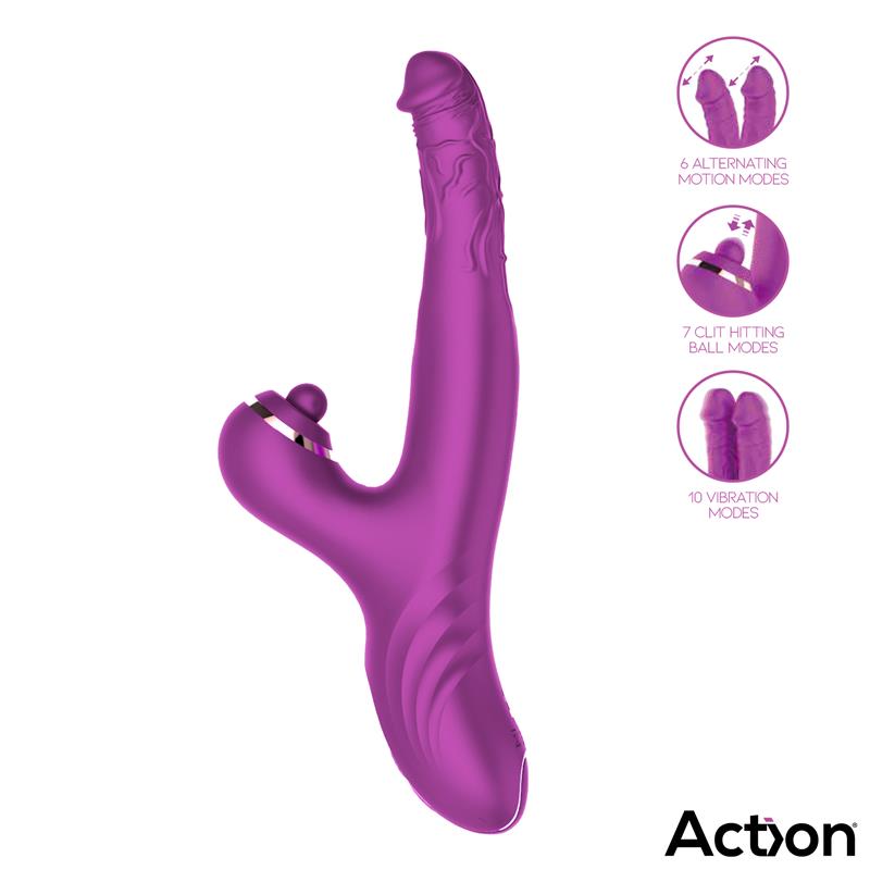 Nico Vibrador con Dildos Alternantes y Bola Percutora 4 Motores - Imagen 8