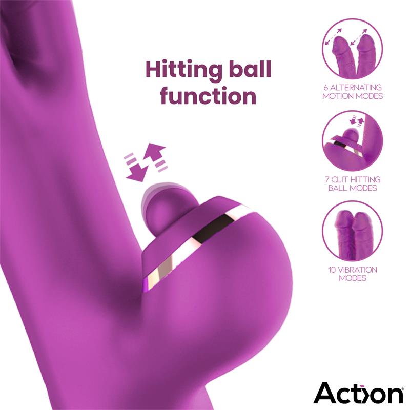 Nico Vibrador con Dildos Alternantes y Bola Percutora 4 Motores - Imagen 10