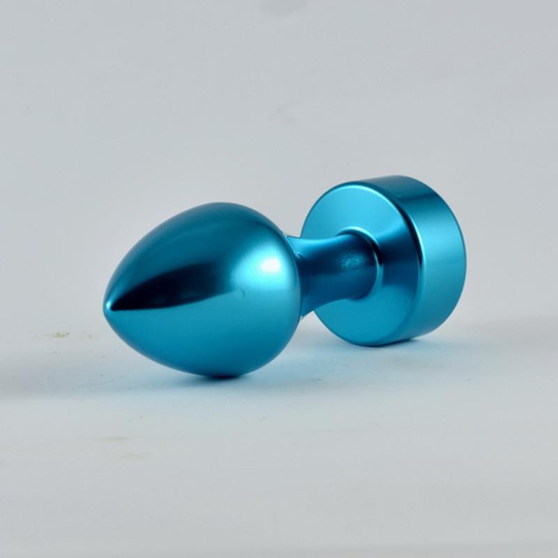 Plug Anal Azul Rosebud con Joya - Imagen 4