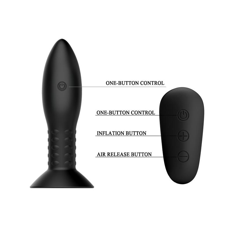 Plug Anal Inflable con Vibración y Rotación - Imagen 3