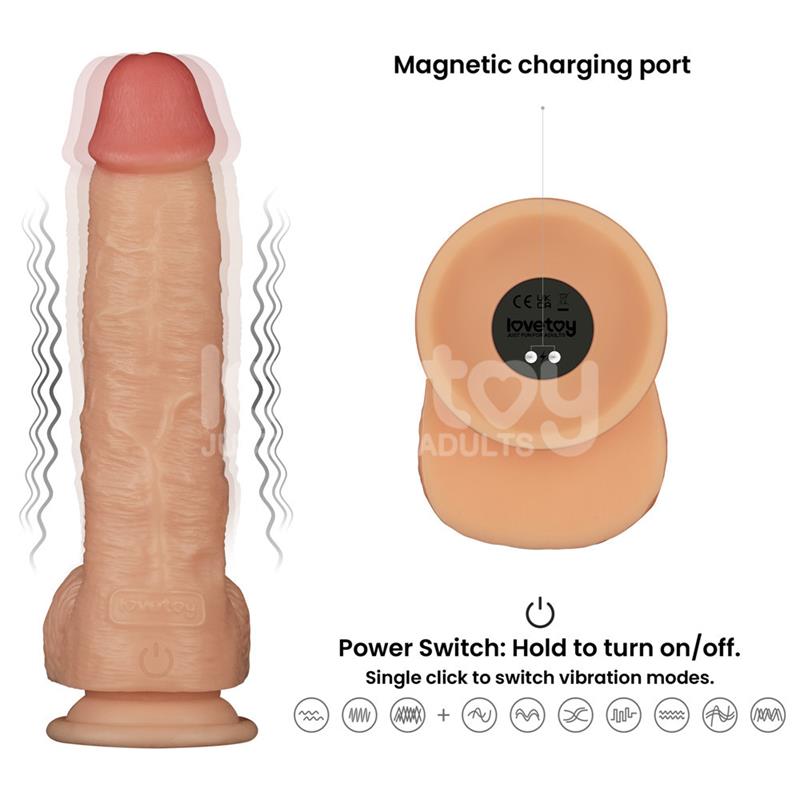 Power Basics Dildo con Vibración 9.5 - Imagen 9