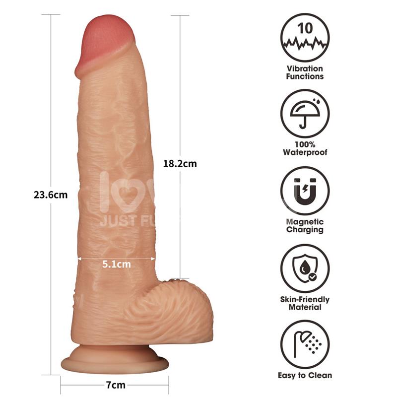 Power Basics Dildo con Vibración 9.5 - Imagen 10
