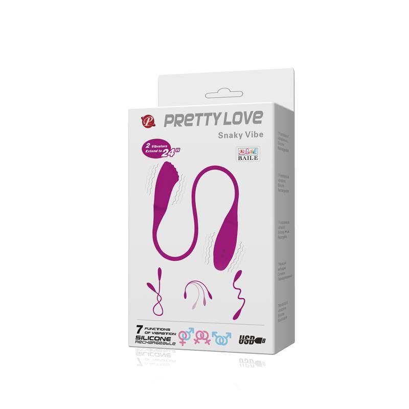 Pretty Love Huevo Vibrador Snaky Color Rosa - Imagen 3