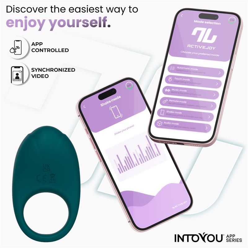 Ringo Anillo Vibrador con APP Unibody Verde - Imagen 3