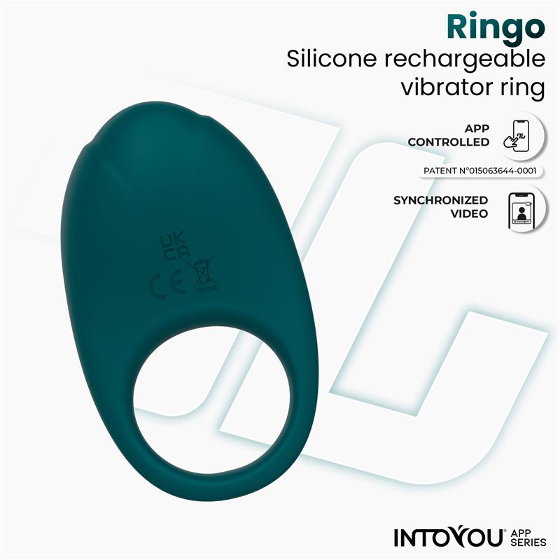 Ringo Anillo Vibrador con APP Unibody Verde - Imagen 5