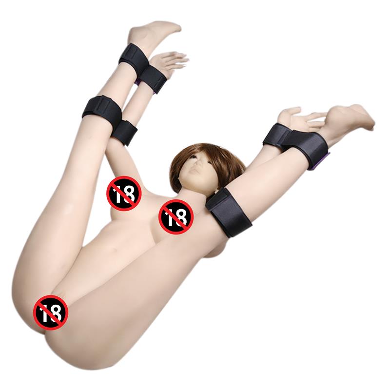 Set de Restricciones con Esposas para Muñeca y Tobillo Ajustables - Imagen 3