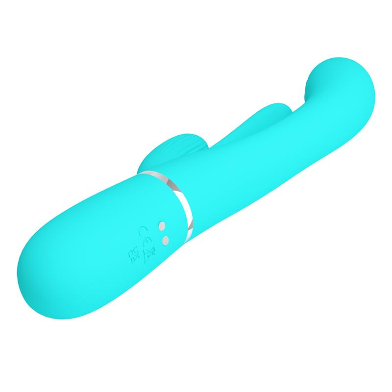Shania Vibrador con Lengua y Thumping Turquesa - Imagen 10