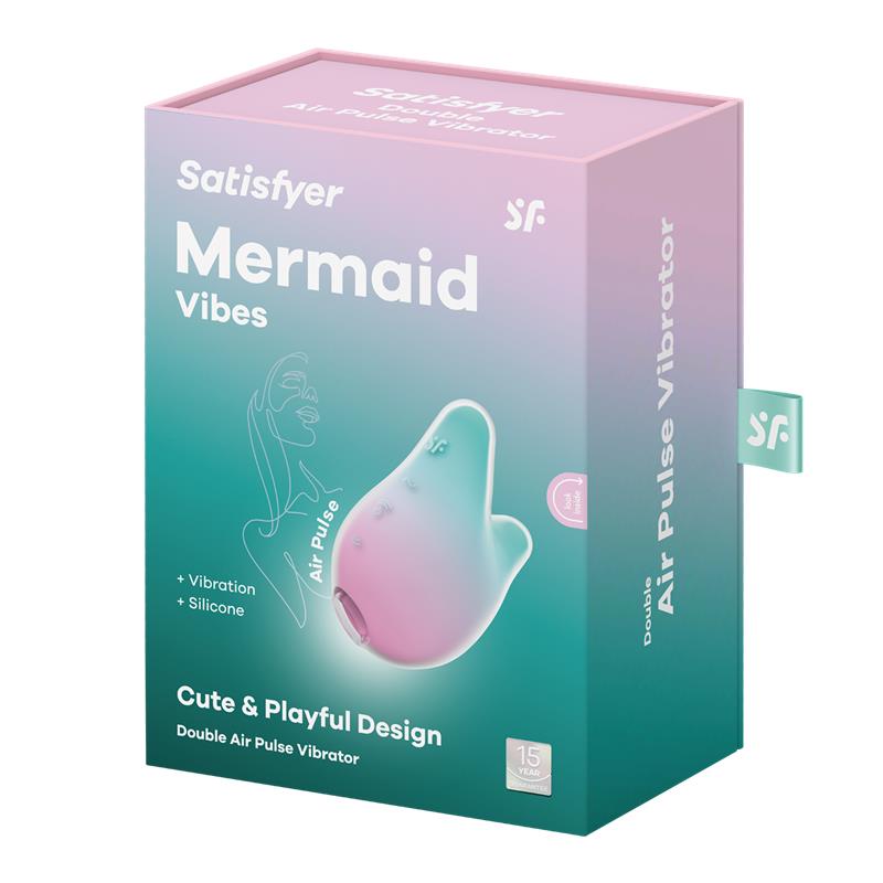 Succionador de Clítoris Mermaid Vibes Menta y Rosa - Imagen 4