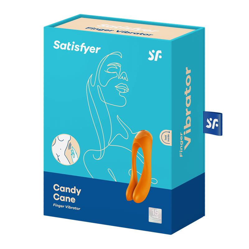 Vibrador Candy Cane Naranja - Imagen 3