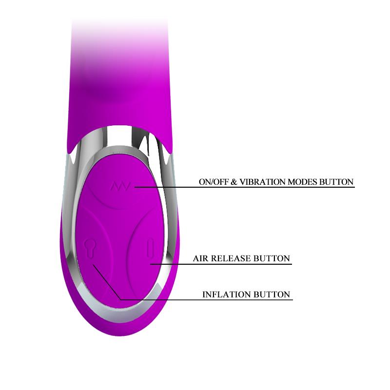 Vibrador Neil Funcion Inflable 23.7 cm - Imagen 10