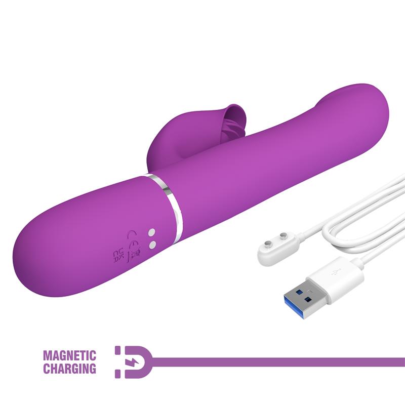 Zalin Vibrador con Bolas Rotatorias y Lengua - Imagen 3