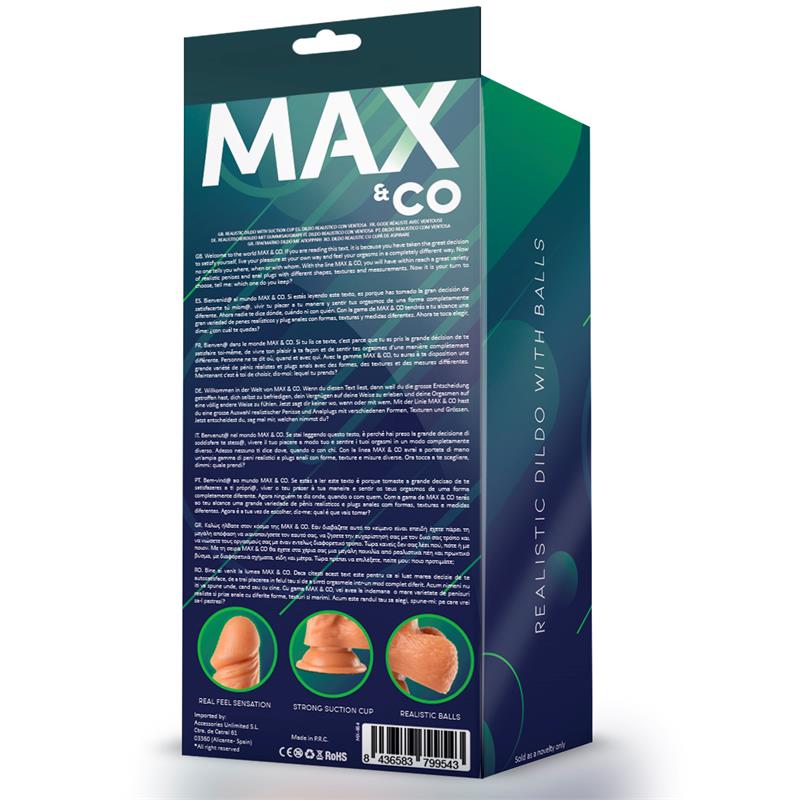 Zane Dildo Realista con Testículos Natural 7,6 - 19.5 cm - Imagen 6