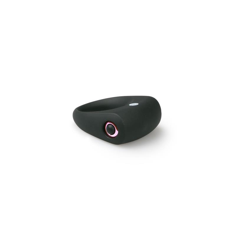 Anillo para Pene con Vibración Silicona - Negro - Imagen 6