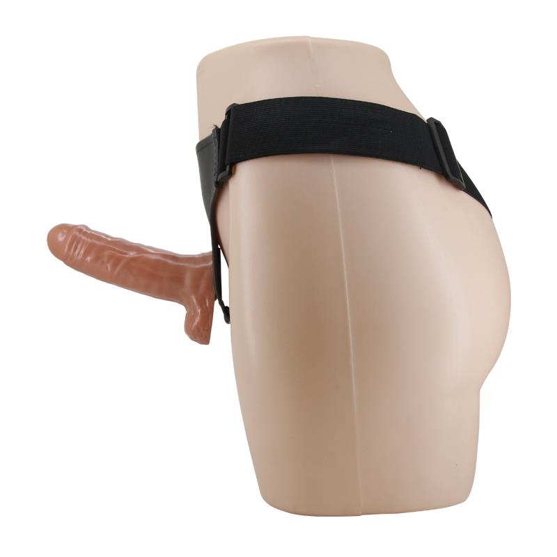 Arnés con Dildo Doble Retractil con Vibración - Imagen 3