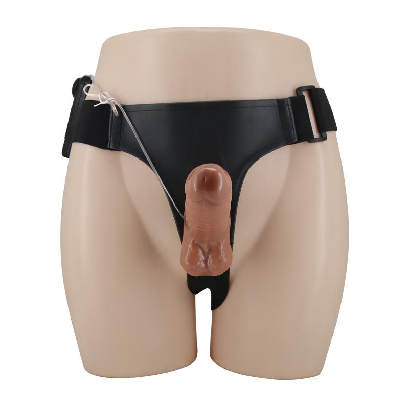 Arnés con Dildo Doble Retractil con Vibración - Imagen 9