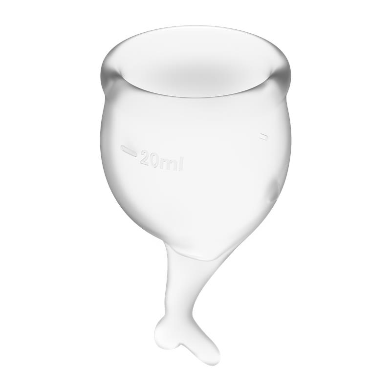 Copas Menstruales Feel Secure Transparent Pack de 2 - Imagen 3