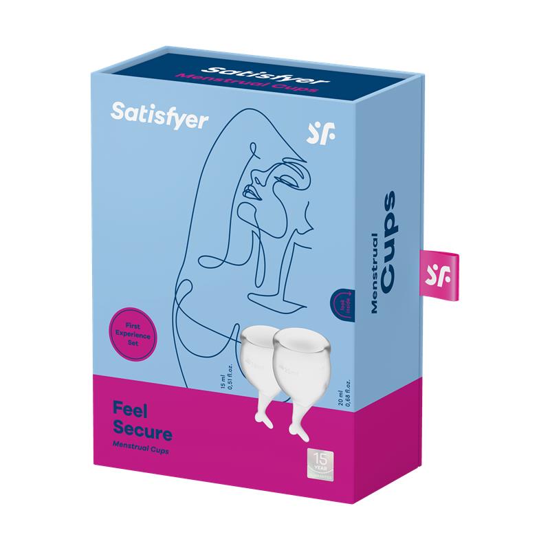 Copas Menstruales Feel Secure Transparent Pack de 2 - Imagen 5