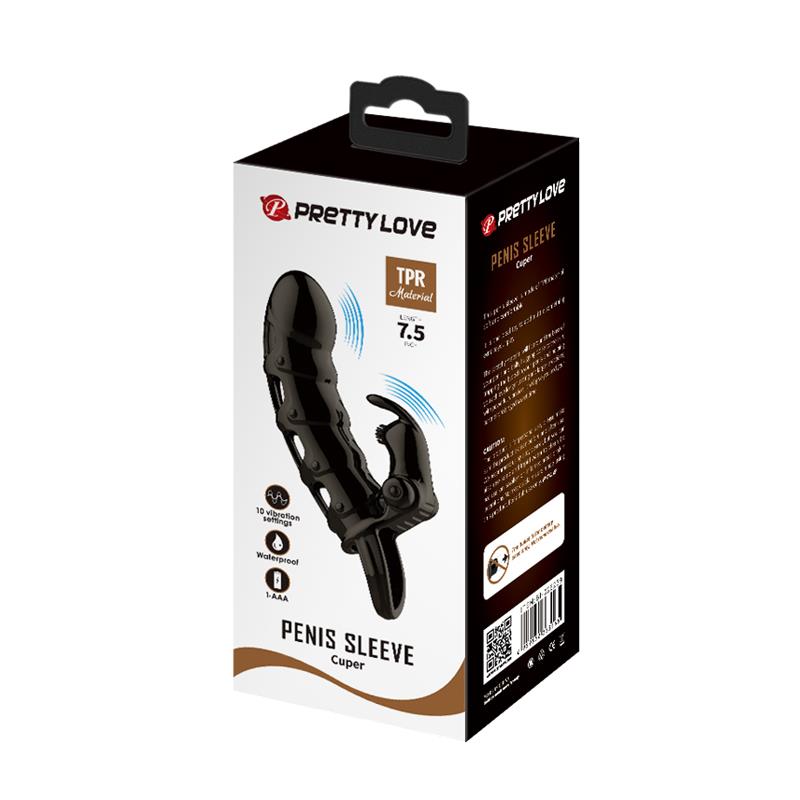 Cuper Funda para el Pene con Vibración +4 cm - Imagen 3