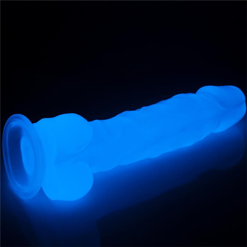 Dildo 8.5 Lumino Luz Azul - Imagen 12