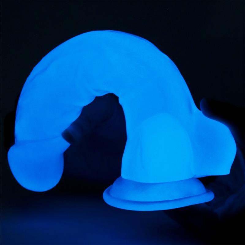 Dildo 8.5 Lumino Luz Azul - Imagen 4