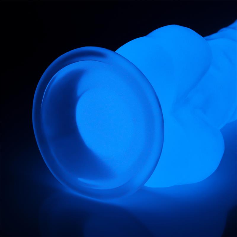 Dildo 8.5 Lumino Luz Azul - Imagen 6