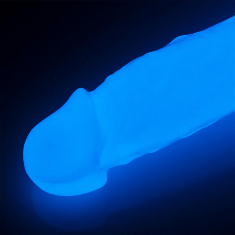 Dildo 8.5 Lumino Luz Azul - Imagen 8