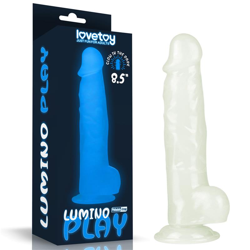 Dildo 8.5 Lumino Luz Azul - Imagen 10