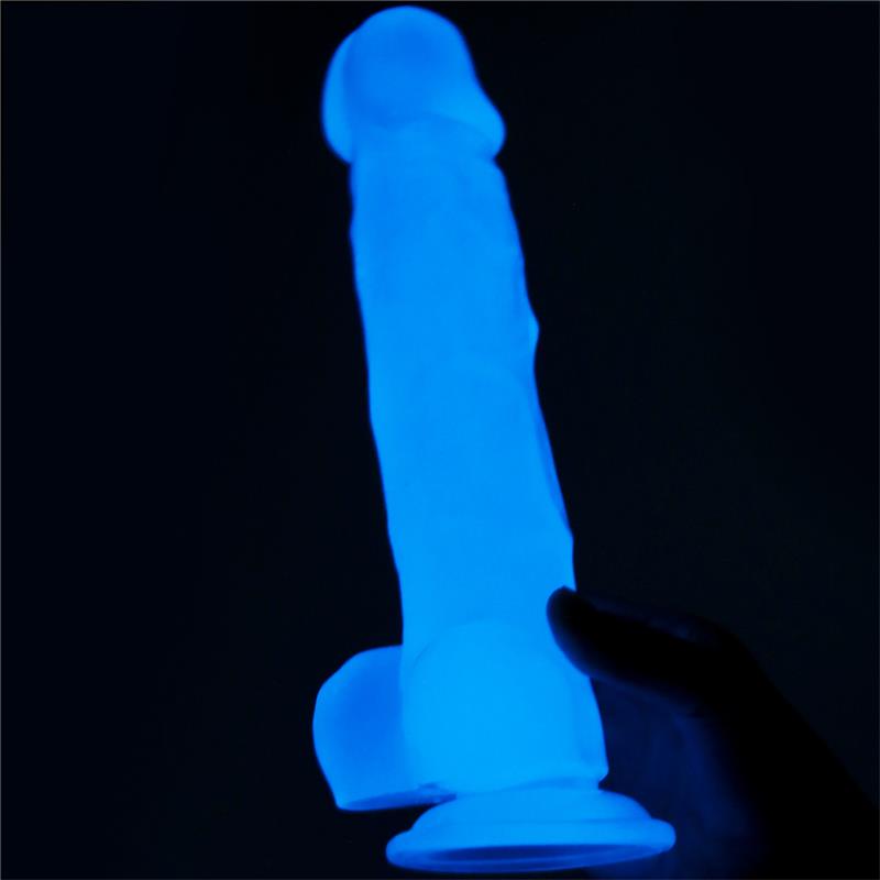 Dildo 8.5 Lumino Luz Azul - Imagen 11