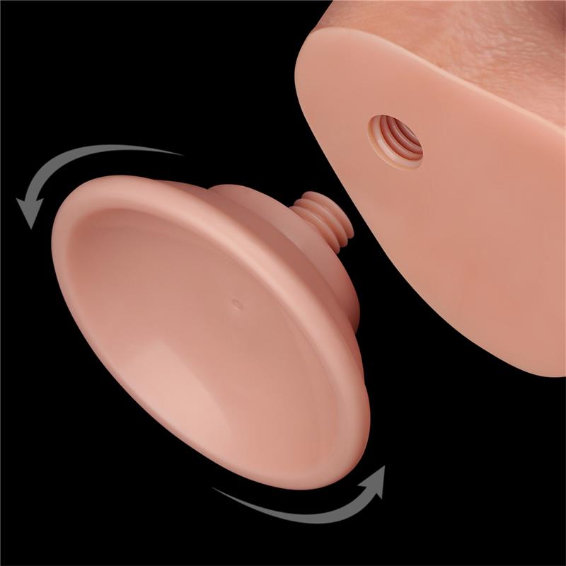 Dildo Dual Density Piel Deslizante Retractil 8.5 - Imagen 13