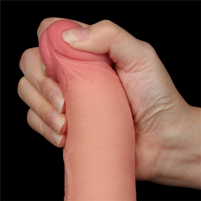 Dildo Dual Density Piel Deslizante Retractil 8.5 - Imagen 9