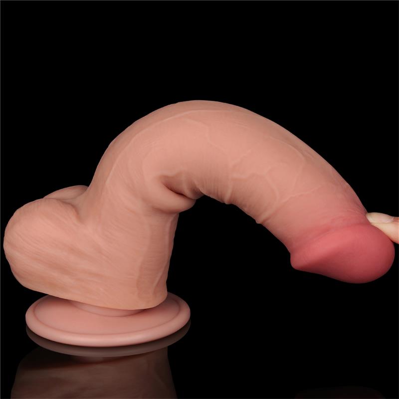 Dildo Dual Layer Piel Deslizante Retractil 8 - Imagen 6
