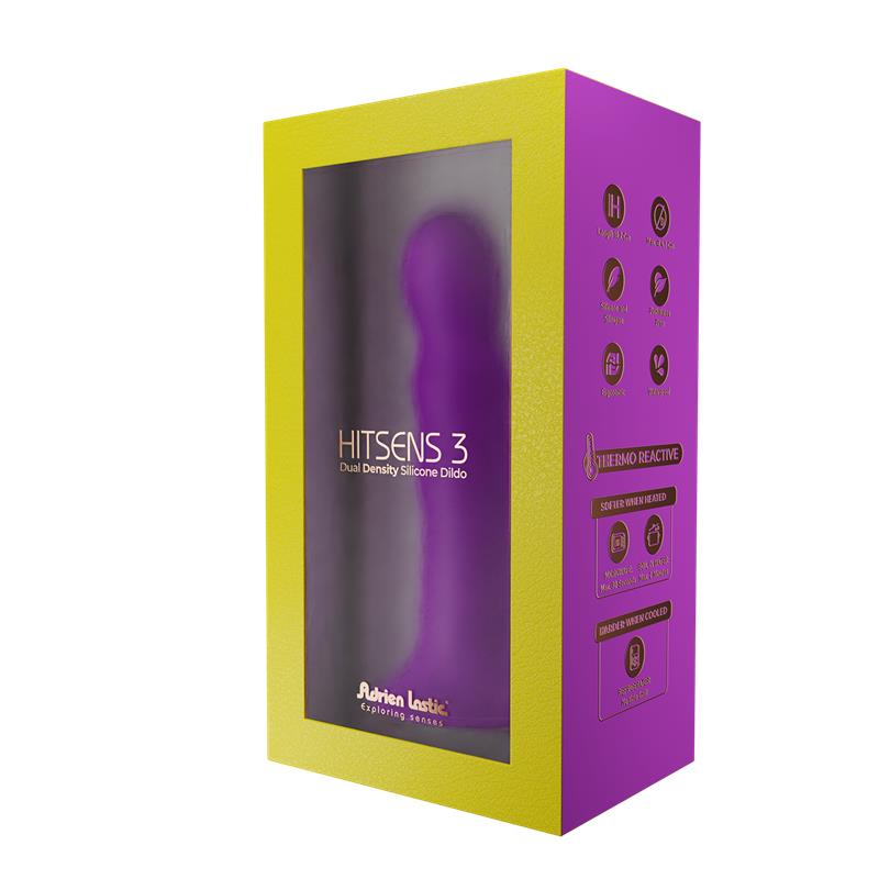 Dildo Hitsens 3 Doble Densidad Purpura - Imagen 3