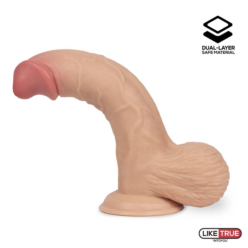 Fentok Dildo Realista Testículos Completos Dual Layer Retractil 7.5 - Imagen 6