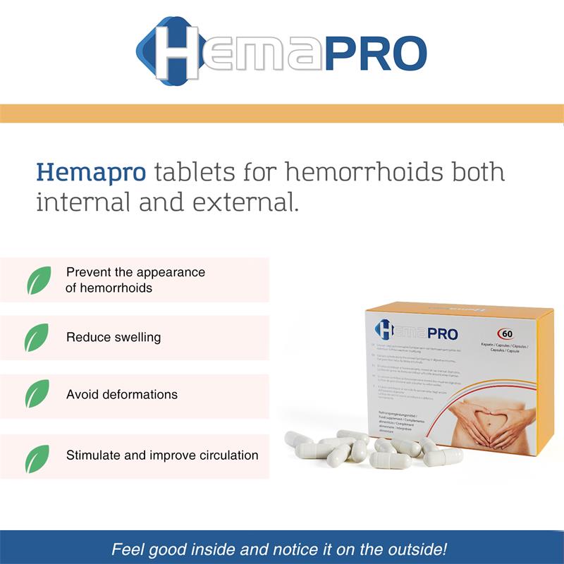 Hemapro Pastillas para las Hemorroides 60 Comprimidos - Imagen 6