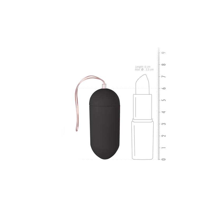 Huevo Vibrador Control Remoto 10 Funciones Negro - Imagen 3