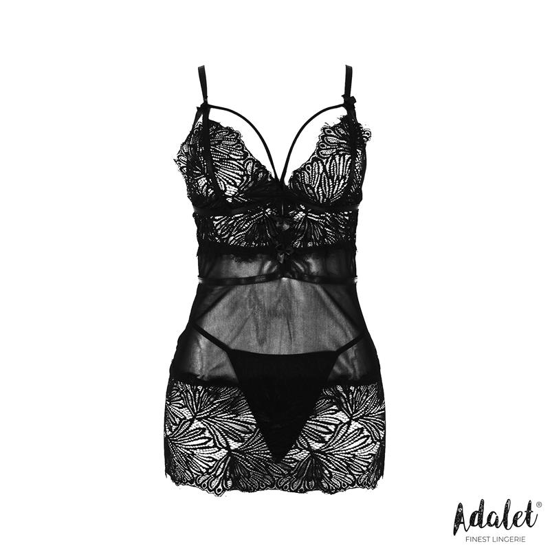Lila Babydoll Espalda Abierta y Tanga - Imagen 3
