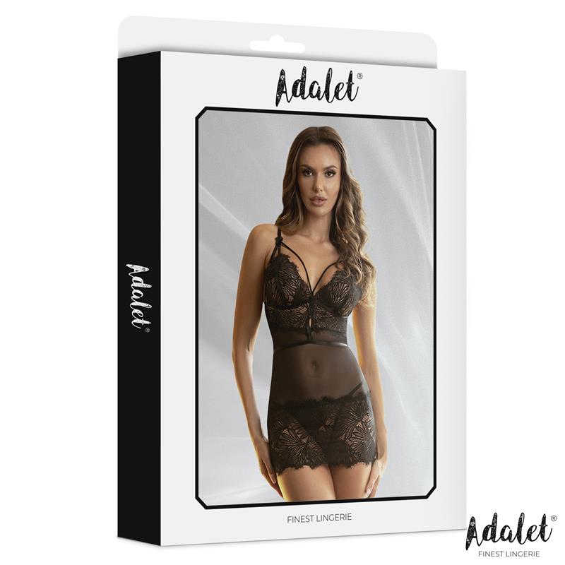 Lila Babydoll Espalda Abierta y Tanga - Imagen 6