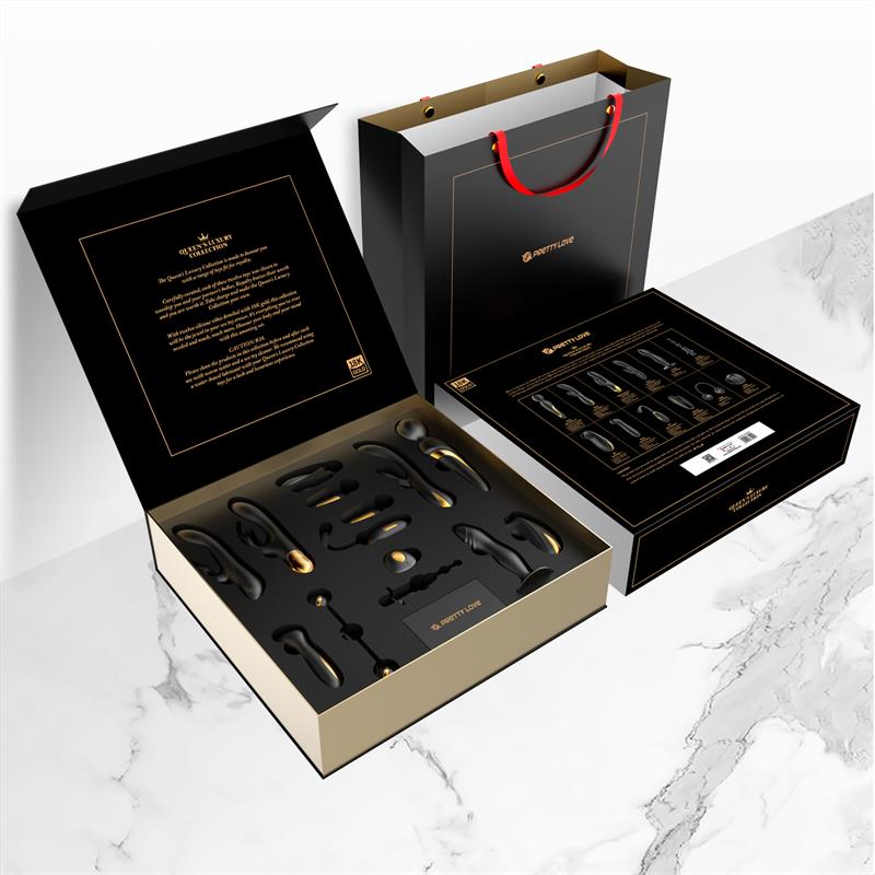 Luxury Set Queens 12 Juguetes Negro y Oro 18k - Imagen 11