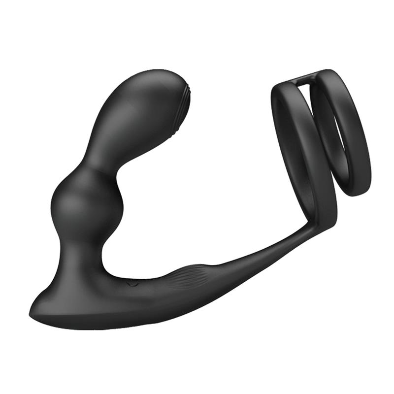 Marshall Plug Anal con Vibración y Anillo para el Pene y Testículos - Imagen 5