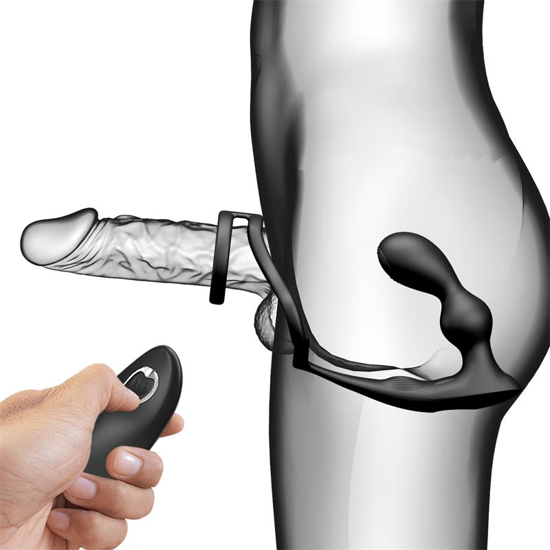 Marshall Plug Anal con Vibración y Anillo para el Pene y Testículos - Imagen 6