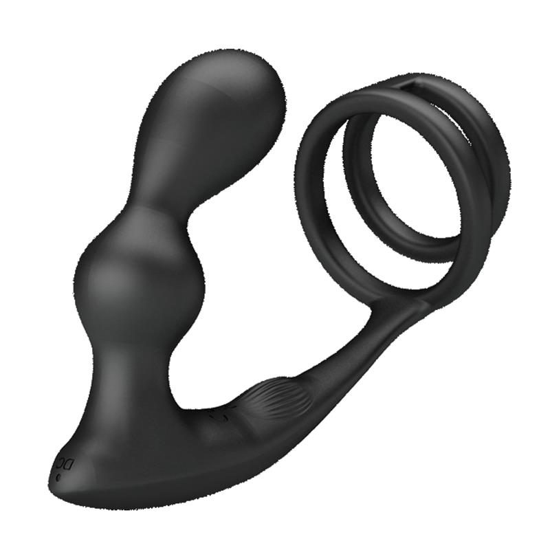 Marshall Plug Anal con Vibración y Anillo para el Pene y Testículos - Imagen 9