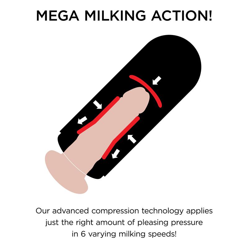 Masturbador con Vibración Mega Milker - Imagen 6